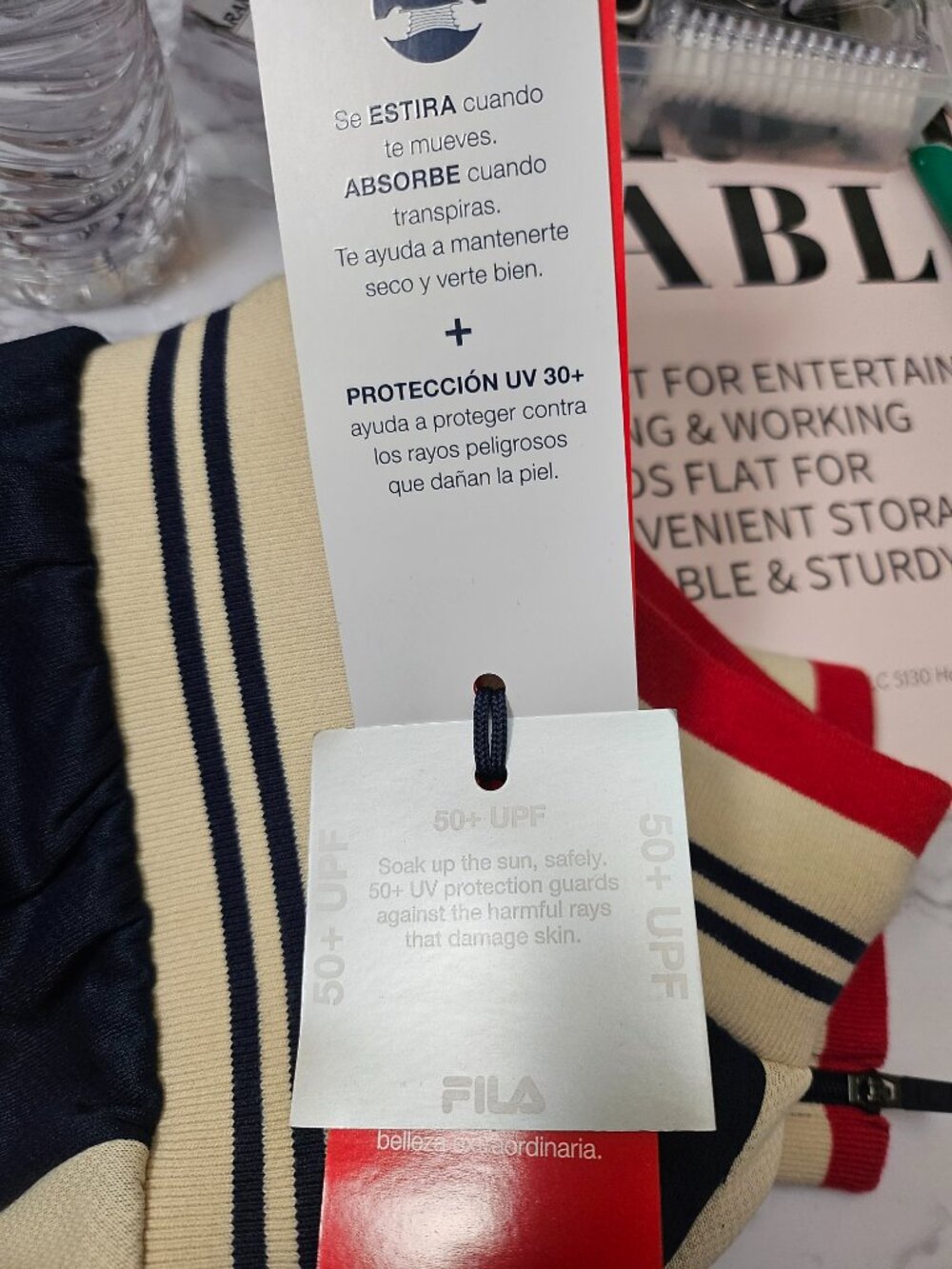 Nike Dri-FIT Soccer&Fila Iconic Settanta Track Pants Bundle Womens XS Black Navy - Picture 5 of 8